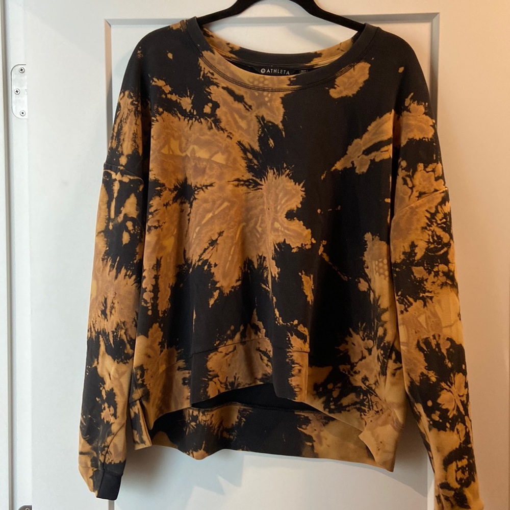 Bleach tie dye sweatshirt